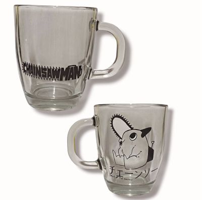 Taza vidrio - Chainsaw Man...